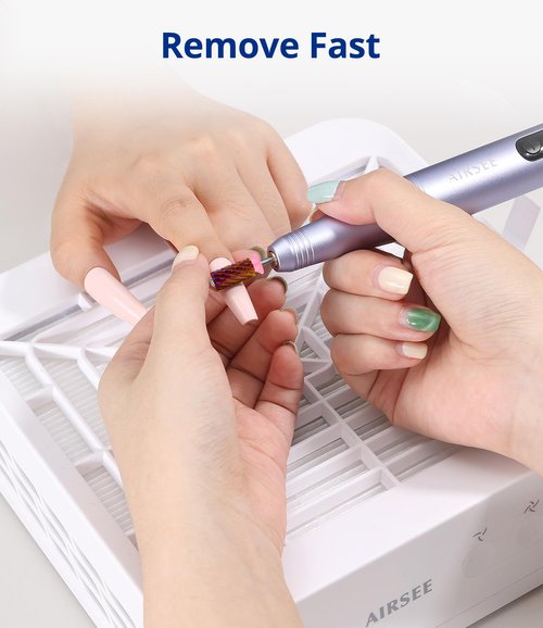 AIRSEE Tungsten Carbide Acrylic Nail Drill Bit Super Cut Bit Efile Electric File Machine Head Tip for Manicure Polishing Art Remove Gel Professional 3/32" Beginner Safety Crystal Top Barrel 3X Coarse