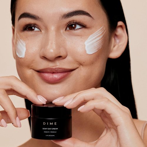 DIME Beauty Dewy Day Cream - Hydrating Anti-Aging Face Moisturizer with Rosehip Oil | 1.7 oz / 50 ml