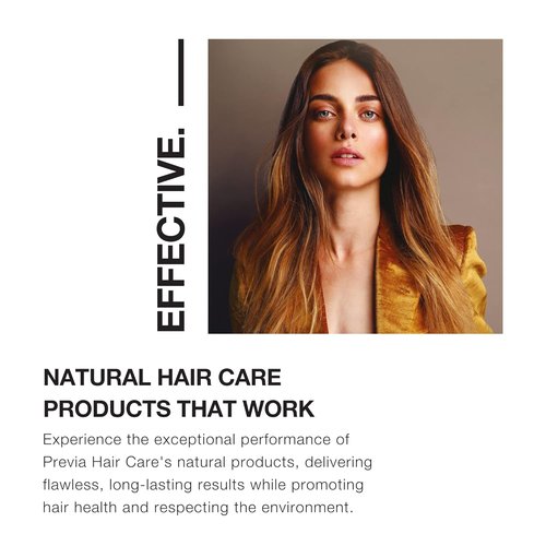 PREVIA Extra Strong Hairspray - Volumizing Hair Styling Spray with Organic Verbascum Flower | 6.7 oz, Vegan & Natural