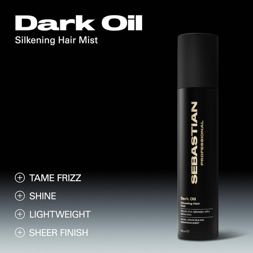 Sebastian Professional Dark Oil Silkening Fragrant Mist - Dry Conditioner with Jojoba & Argan Oil | 4.5 fl oz