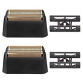 Shaver Replacement Foil Compatible with wahl 5 Star Series Finale Shaver 8164 8061-100, Super Close Gold Shaving Foil & Cutter Bar Assembly Compatible with wahl Shaver Foil Replacement,Black (2 Pack)