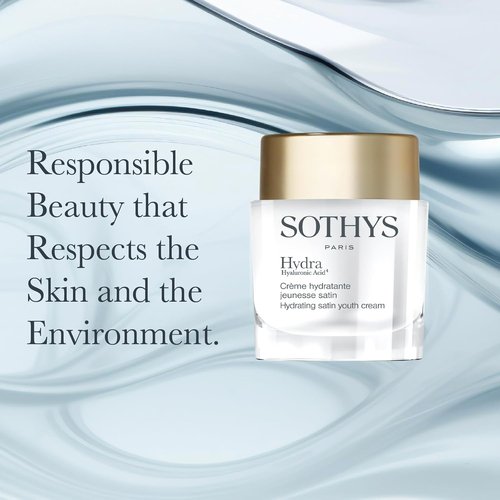 SOTHYS Hydrating Satin Youth Cream - Daily Face Moisturizer with Hyaluronic Acid for Youthful Skin | Normal/Combination