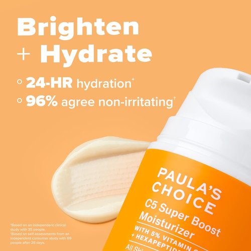Paula's Choice BOOST C15 Super Booster - 15% Vitamin C Serum for Radiant Skin | Daily Moisturizer with 5% Vitamin C & Squalane