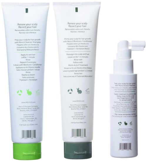 REVIV3 Procare 30-Day Trial Kit | 3-Part System for Fine, Thinning Hair - Sulfate & Paraben Free