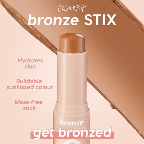 ColourPop Cream Bronzer Stick - Blendable Contour for a Natural Matte Finish - Buildable Formula for Sun-Kissed Glow - La Jolla Cove (0.28 oz)