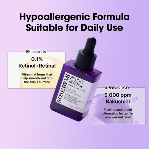 **SOME BY MI Retinol Intense Reactivating Serum - Korean Bakuchiol Formula for Firming Skin - 1.69oz (50ml)**