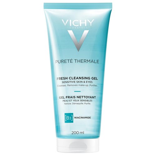 VICHY Pureté Thermale Cleansing Gel - Gentle Makeup Remover With Glycerin & Niacinamide, 6.7 oz