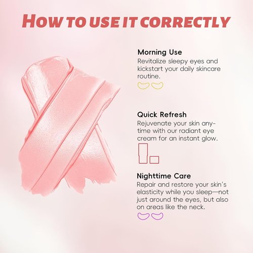 Peunitory Eye Balm Stick - Anti-Wrinkle Under Eye Cream | Dark Circle Brightener | Hydrating (0.32oz)