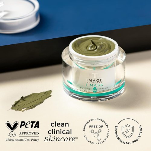 IMAGE Skincare I MASK Purifying Probiotic Mask - Clay & Charcoal Facial Treatment, 2 oz