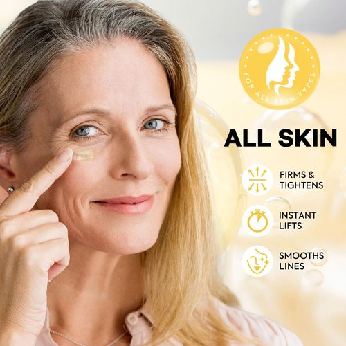 LPH LAB Instant Face Lift Cream: Temporary Face Tightener for Mature Skin (Age 50+) – Visibly Firm & Smooth the Look of Wrinkles Fine Lines – For Bare Skin Use