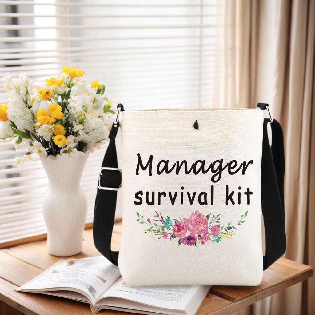WCGXKO Manager Survival Kit Zipper Pouch Makeup Bag for Leader Manager Coworker (Manager XK)
