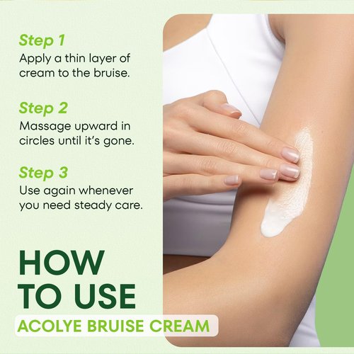 Acolye Arnica Cream for Bruising and Swelling: Extra Strength Arnica Bruise Cream with Vitamins K C E for Seniors Aged 55 and Above - Fast Healing Formula Ideal for Thin Skin 3.5 oz