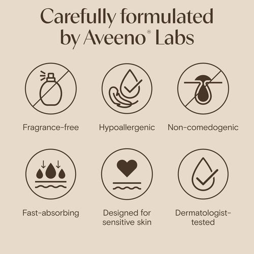 Aveeno Sensitive Skin Moisturizer Bundle, Calm + Restore Oat Gel Facial Moisturizer, 1.7 oz, & Trial Size Daily Moisturizing Cream + Prebiotic Oat, 0.5 oz, Fragrance-Free, Two Items