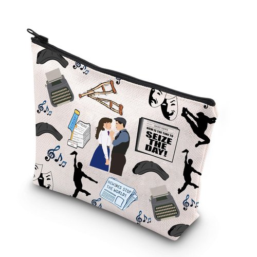 TSOTMO Theatre Lovers Musical Themed Makeup Bag Musical Inspired Gift Drama Actor Actress Gifts(Musical THE DAY)