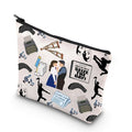 TSOTMO Theatre Lovers Musical Themed Makeup Bag Musical Inspired Gift Drama Actor Actress Gifts(Musical THE DAY)