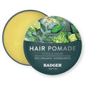 Badger Hair Pomade for Men - Organic Formula with Medium Hold & Shine | Nourishes Hair & Scalp, 2 oz Tin