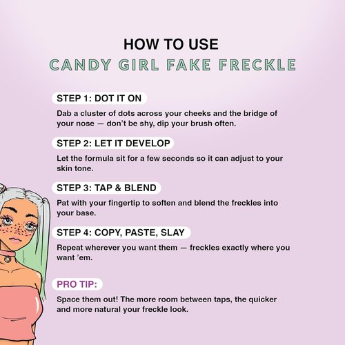 KimChiChic Beauty Candy Girl Fake Freckle Pen - Natural-Looking, Fast-Drying Makeup | Red-Brown Shade, 0.10 fl oz