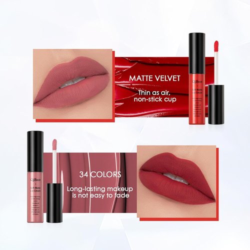 Skiennix Velvet Matte Liquid Lipstick - Long-Lasting Waterproof Formula | Rose Purple 622