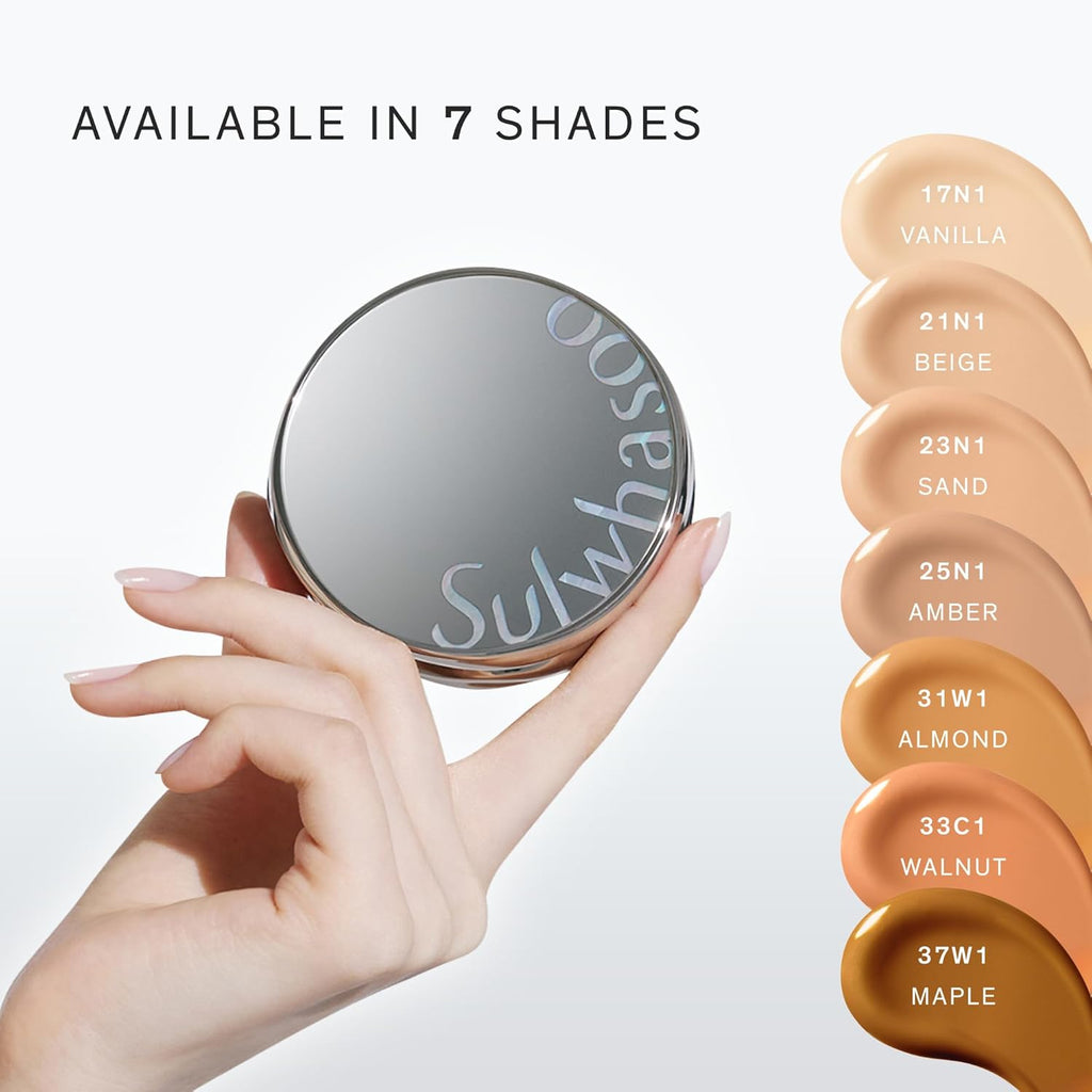Sulwhasoo Perfecting Cushion SPF 46 - Lightweight, Long-Lasting Foundation | Evens Skin Tone & Blurs Imperfections | Semi-Matte Finish