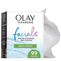 Olay Eye Makeup Remover Wipes, Daily Facials Gentle Face Cleanser for Sensitive Skin, Alcohol and Fragrance Free, Soft Face Wash Towels, Travel Essentials for Women, Dry Cloths, 99 ct (3 X 33ct)