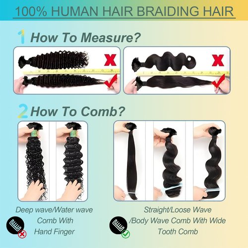 AnJudyReid Braiding Hair 1 Bundle 50g 26Inch Boho Braids Human Hair No Weft 12A Brazilian Virgin Curly Human Hair Extensions for Boho Braids Wet and Wavy Human Braiding Hair