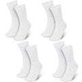 Silicherry 4 Pairs Cotton Soft Eczema Socks White Hydrating Moisturizing Therapy Cotton Socks Eczema Relief for Adult Wet Wrap Non Itch Soft Feet Treatment