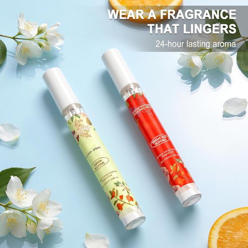 Skiennix Mini Travel Size Perfume Set - 5 Pack of Long Lasting Floral Fragrances | Perfect Gift for Women