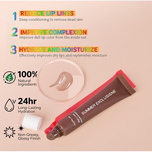 Skiennix Pink Guava Tinted Lip Butter Balm - Moisturizing & Nourishing Care for Smooth Lips | 2PC Set