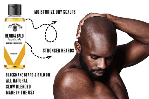 Blackmane Skincare Bald Head Moisturizer For Men and Bald Head Care For Men, Beard and Bald Head Oil, Use After Shave For Head Shave For Men