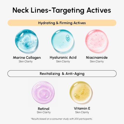 MAREE Neck Wrinkle Patches - Collagen Anti-Wrinkle Treatment with Retinol & Hyaluronic Acid - 5 Pcs