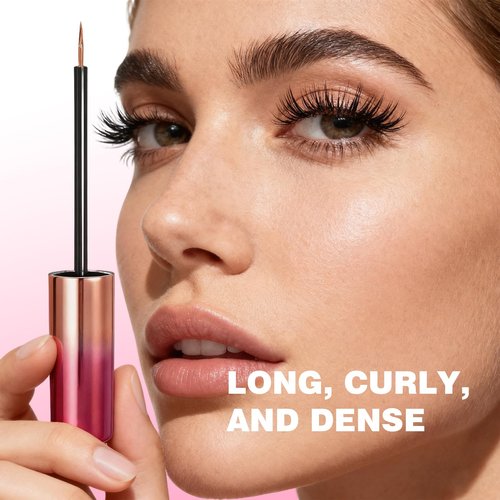 Lash Serum for Eyelash Growths, Advanced Natural Formula to Promote Longer, Fuller & Healthier Lashes – Gentle, Vegan & Cruelty-Free Eyelash Enhancing Serum (5 mL)