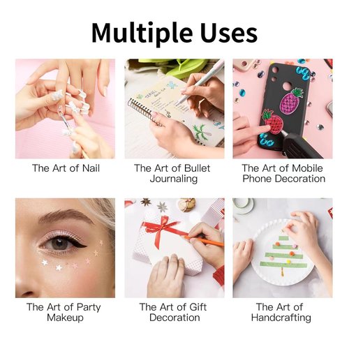 HAIIDOAK Nail Stickers, 4 Sheets Floral 5D Embossed, Self-Adhesive for DIY Manicure