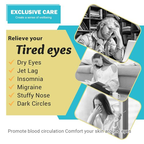 Skiennix 16-Pack Steam Eye Masks - Jasmine Warm Compress for Tired Eyes & Dark Circles | Travel-Ready Relief