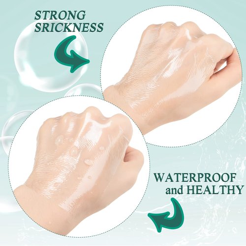 BBTO 200 Pcs Transparent Stretch Adhesive Bandage Waterproof Clear Patches Cover Protective Shower Film Wrap (2,4,6,8inch)