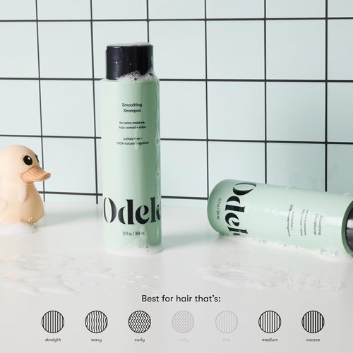 Odele Smoothing Shampoo & Conditioner Set - Sulfate-Free Moisture & Frizz Control | 13 Fl Oz Each (2-Pack)