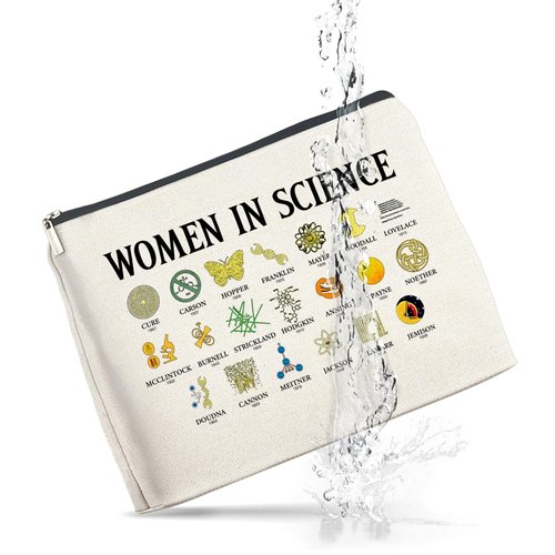 UPNEGE Makeup Bag Gifts for Science Teachers Science Lovers Woman in Science Cosmetic Bag Zipper Makeup Pouch
