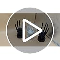 Black Skeleton Hand Ring & Tealight Candle Holder 2PCS - Gothic Halloween Decor Variation of THIS listing: Black2p / 1