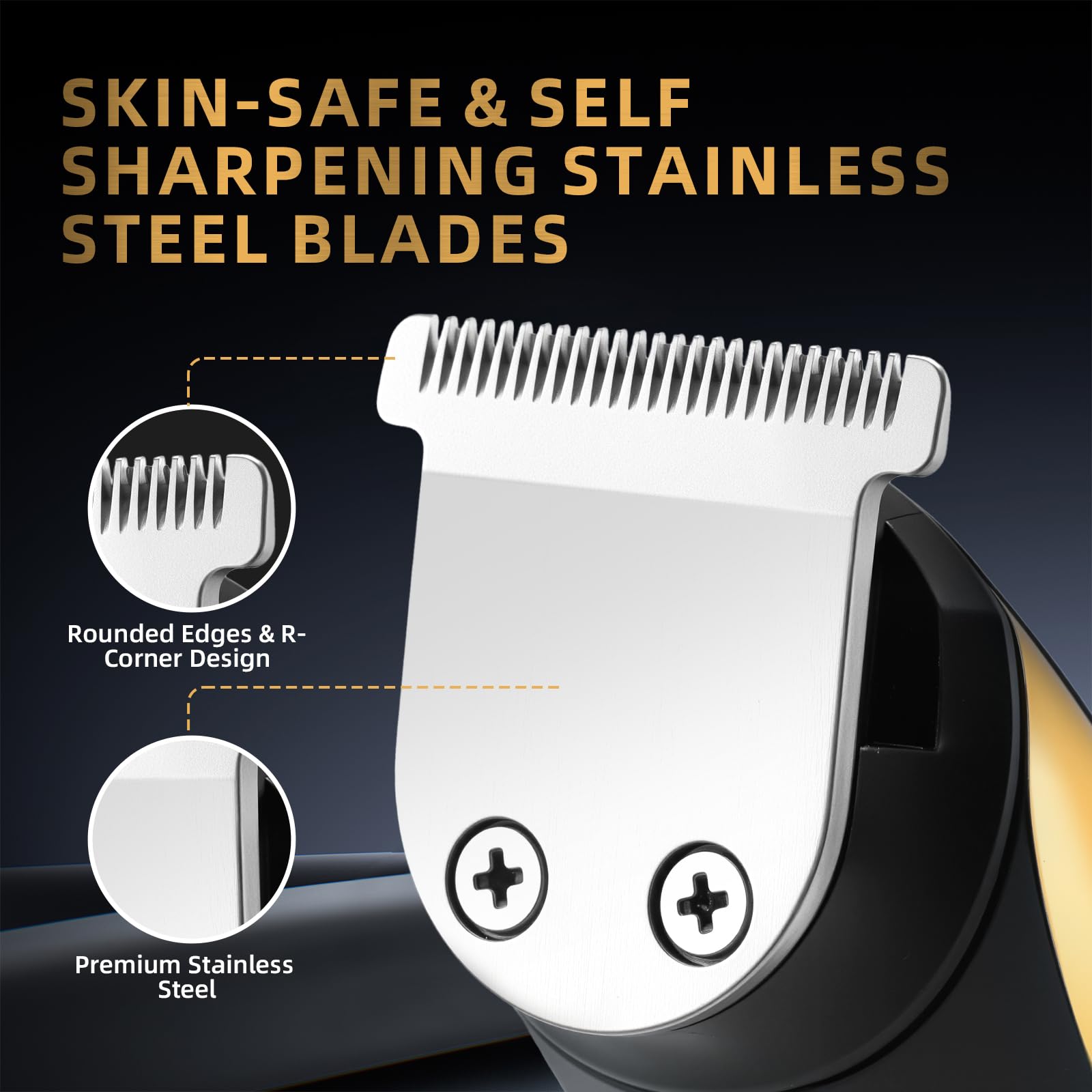 ZENLICO Beard Trimmer for Men, Rechargeable Men's Hair Trimmer & Clippers, Electric Grooming Kit for Beard, Face, Neck, Groin & Manscaping, Ideal Gift for Men