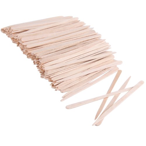 Senkary 600 Pieces Small Waxing Sticks Brow Wax Sticks Wooden Wax Applicator Sticks for Hair Eyebrow Nose Removal