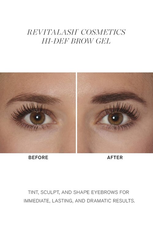 RevitaLash Cosmetics Hi-Def Brow Gel - Hypoallergenic & Cruelty-Free Formula for Perfect Brows