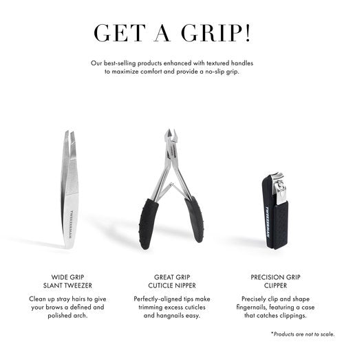 Tweezerman Great Grip Cuticle Nipper (Black/Stainless Steel)