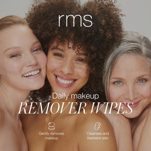 RMS Beauty Makeup Remover Wipes - Gentle Hypoallergenic Cleansing Towelettes for All Skin Types | 30 Count Pack