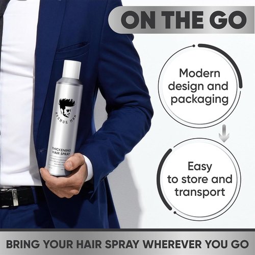 Avenue Man Hair Thickening Spray - Professional Volumizing & Strong Hold Formula | 8.5 oz