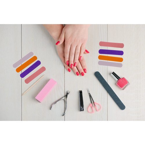 Mini Nail Files Bulk (400 Pcs), Double Sided Emery Board Nail File for Nature Nails, Manicure Tool Set Disposable Colorful Nail File for Home Salon Use Travel Size Men Women Kids Wood Board