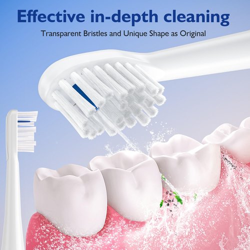 Toothbrush Replacement Heads for Sonic Fusion and Sonic Fusion 2.0, Sonic Fusion Professional and Sonic Fusion 2.0 Professional, SF-01, SF-02, SF-03 and SF-04 (White, 3Packs)