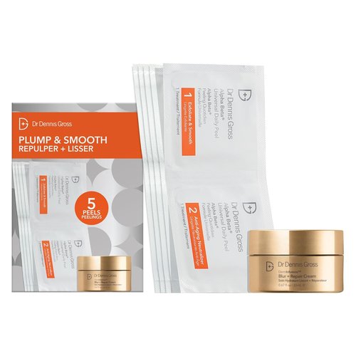 Dr. Dennis Gross Plump & Smooth Kit - DermInfusions™ Blur & Repair Cream + 5 Alpha Beta® Peels | $50 Value