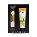 Dionis Goat Milk Honeysuckle & Coconut Hand Cream and Mango Madness Lip Balm Set