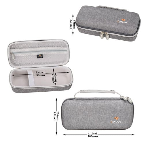 Aproca Case Compatible with Waterpik WF-20 / WF-02 Cordless Water Flosser, Storage Portable Bag for Accessories -Grey (Case Only)