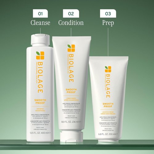 Biolage Smooth Proof Conditioner - Nourishes, Smooths Frizzy Hair & Detangles Effortlessly