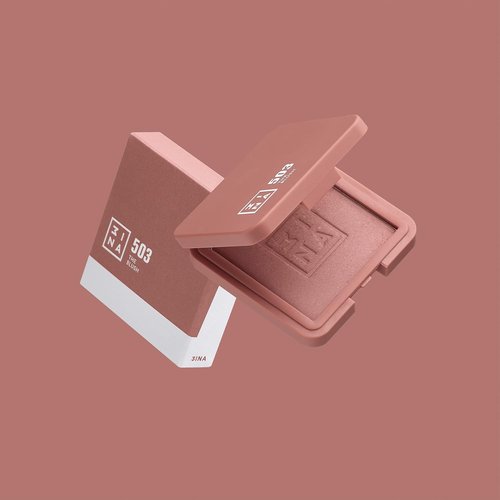 3INA The Blush - Natural Light Mineral Powder Blush for Cheeks - Long-Lasting & Easy to Blend - 0.26 oz
